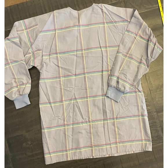 Vintage Scrub Jacket - Ribbed Sleeves-Snap Front- Sz S - Picture 2 of 8